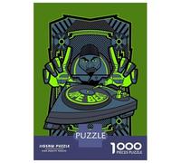 Rompecabezas De 1000 Piezas para Adultos DJ Robot Beats Music Rompecabezas para Adultos Juegos De Relajación Desafío Difícil Regalo De Cumpleaños, Regalos, 38x26cm/1000pcs