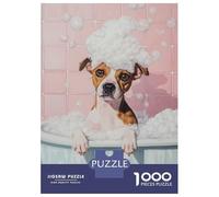 Rompecabezas De 1000 Piezas para Adultos Dog in A Bubble Bath Rompecabezas para Adultos Juego Práctico Decoración del Hogar Difícil Y Desafiante 70x50cm/1000pcs