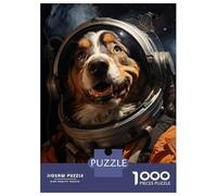 Rompecabezas De 1000 Piezas para Adultos Dog in Space Rompecabezas Juego De Ingenio Una Obra De Arte Cumpleaños Y Navidad 38x26cm/1000pcs