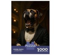 Rompecabezas De 1000 Piezas para Adultos Dog in Tuxedo Singing The Opera Rompecabezas para Adolescentes Juguetes Antiestrés Desafío Difícil Actividades Divertidas En Casa 52x38cm/1000pcs