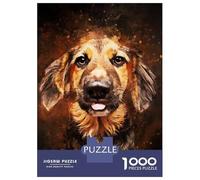 Rompecabezas De 1000 Piezas para Adultos Dog Splatter Rompecabezas para Adultos Juegos Familiares Desafío Difícil para Cumpleaños, Navidad 38x26cm/1000pcs