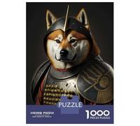 Rompecabezas De 1000 Piezas para Adultos Doge Samurai Portrait Rompecabezas para Adultos Juego Familiar Corte De Precisión Cumpleaños Y Navidad 70x50cm/1000pcs