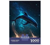Rompecabezas De 1000 Piezas para Adultos Dolphin Space Rompecabezas para Adultos Juegos De Relajación para La Diversión Familiar Interacción Entre Padres E Hijos 70x50cm/1000pcs