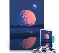 Rompecabezas de 1000 Piezas para Adultos Dos Planetas Juguetes educativos de Aprendizaje Juegos Familiares Gran Regalo 75x50cm