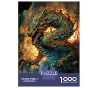 Rompecabezas De 1000 Piezas para Adultos Dragon Art Print Fantasy Decor Rompecabezas para Adultos Juguetes Antiestrés Decoración del Hogar Regalos para Amigos Y Familiares 38x26cm/1000pcs