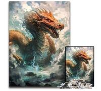 Rompecabezas de 1000 Piezas para Adultos Dragón Chino en Las Nubes Rompecabezas Imposible para Adultos Regalo para Hombres y Mujeres para Ocasiones Especiales 1000 Piezas (38 x 26 cm)