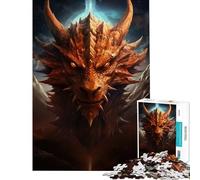 Rompecabezas de 1000 Piezas para Adultos Dragón Cósmico Difícil y desafiante Ideal para la diversión Familiar Juegos Divertidos para Mayores de 14 años 50x75cm