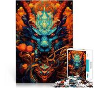 Rompecabezas de 1000 Piezas para Adultos Dragón de Anime Juguetes de Entretenimiento Familiar Interacción Entre Padres e Hijos 75x50cm