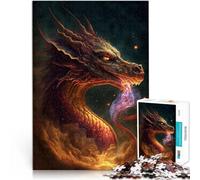 Rompecabezas de 1000 piezas para adultos dragón de fuego paraíso juguetes antiestrés es ideal como regalo para toda la familia de 14.96 pulgadas x 20.47 pulgadas para los 14 años