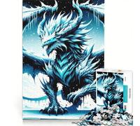 Rompecabezas de 1000 Piezas para Adultos: Dragón de la Ventisca, Juguetes para armar, Actividades Divertidas en casa, Toda la Familia 50x75cm