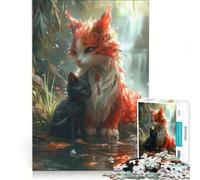 Rompecabezas de 1000 Piezas para Adultos: Dragón, Gato, Naturaleza, Fantasía, Juego Educativo, Entrena tu Cerebro y Tus Manos, Mejora el Amor Entre Parejas 38x52cm