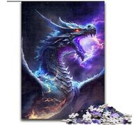 Rompecabezas de 1000 Piezas para Adultos,dragón gobernante de la Galaxia,Hecho de Madera, Navidad y Año Nuevo,Regalo Festivo,50x75cm,Actividad de Noche de Juegos Familiar Atractiva