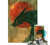 Rompecabezas de 1000 Piezas para Adultos Dragón Guardián del Sol Rompecabezas Interactivo para armar Juego práctico Interacción Entre Padres e Hijos (Tamaño 38x26cm)