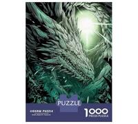 Rompecabezas De 1000 Piezas para Adultos Dragon in A Mystical Forest Rompecabezas para Adultos Juguete Decoración De Pared Decoración del Hogar Interacción Entre Padres E Hijos 70x50cm/1000pcs