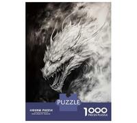 Rompecabezas De 1000 Piezas para Adultos Dragon in The Clouds - Charcoal Drawing Rompecabezas para Adultos Juegos Divertidos Análisis Y Lógica Regalos para Amigos Y Familiares 70x50cm/1000pcs
