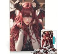 Rompecabezas de 1000 Piezas para Adultos: Dragón Kawaii Girl, Juego práctico, ensamblaje de Patrones, cumpleaños 38x52cm