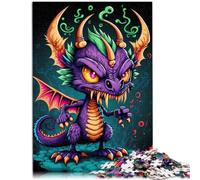 Rompecabezas de 1000 piezas para adultos dragón lindo pero malvado juegos educativos para el hogar juguetes de bricolaje 50x70cm Colección de artistas Bellas Artes