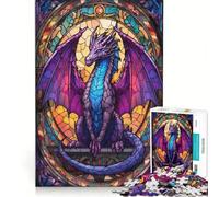 Rompecabezas de 1000 Piezas para Adultos Dragón Mártir Majestuoso Juego Educativo dificultad Alta Ideal para cumpleaños 38x52cm