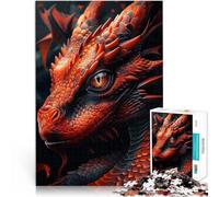 Rompecabezas de 1000 Piezas para Adultos Dragón mi Divertido Amigo Juguetes de Entretenimiento Familiar Lista de Deseos con Papá Noel 75x50cm