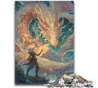 Rompecabezas de 1000 Piezas para Adultos, dragón Misterioso, diversión Familiar, Actividades en casa, Regalo de cumpleaños, Regalos de Viaje, para niños de 14 años en adelante, 50x75cm