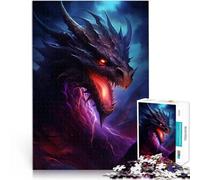Rompecabezas de 1000 Piezas para Adultos Dragón Peligroso Entrena tu Cerebro y Tus Manos Cada Pieza es única: un desafiante y Divertido Juego Familiar 52x38cm