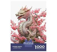 Rompecabezas De 1000 Piezas para Adultos Dragon Pink Japan Rompecabezas para Adultos Juegos Familiares Desafío Difícil para Cumpleaños, Navidad 52x38cm/1000pcs