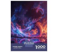 Rompecabezas De 1000 Piezas para Adultos Dragon Ruler of The Galaxy Rompecabezas para Adultos Juguetes Antiestrés Desafío Difícil para Cumpleaños, Navidad 70x50cm/1000pcs