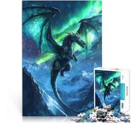 Rompecabezas de 1000 Piezas para Adultos Dragón Serafín Aurora Juguetes Juegos Educativos Antiestrés para la decoración del hogar 38x26cm