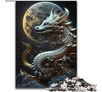 Rompecabezas de 1000 Piezas para Adultos, Dragón Valiente, para Mayores de 14 años Ideal para Parejas, Actividades en casa, Regalo de cumpleaños o de Viaje tamaño: 50x75cm