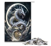 Rompecabezas de 1000 Piezas para Adultos Dragón Valiente Un Rompecabezas de ingenio Ideal para Regalar en Navidad o cumpleaños 75x50cm