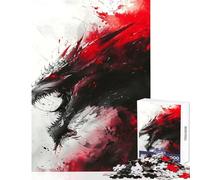 Rompecabezas de 1000 Piezas para Adultos dragón Vikingo Nidhogg Juguete de decoración de Pared Regalo de cumpleaños colección de Artistas de Impossible Game Bellas Artes tamaño 38x52cm