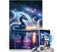 Rompecabezas de 1000 Piezas para Adultos Dragones Creadores Cosmos Matar el Tiempo en Vacaciones en casa para la decoración del hogar 38x26cm