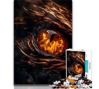 Rompecabezas de 1000 Piezas para Adultos: Dragones de la Tierra, Ojo Ámbar Un Juego desafiante, Toda la Familia (tamaño 38x26cm)