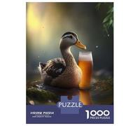 Rompecabezas De 1000 Piezas para Adultos Duck Beer Rompecabezas para Adolescentes Juego Familiar Desafío Difícil Gran Regalo para Jugar 70x50cm/1000pcs