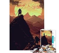 Rompecabezas de 1000 Piezas para Adultos Duelo de Rompecabezas al Amanecer Juego práctico y Educativo Juguetes de Aprendizaje Regalos de cumpleaños para Toda la Familia Tamaño 38x52cm