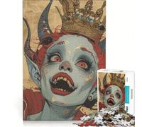 Rompecabezas de 1000 Piezas para Adultos Duendes, Elfos, Princesas, Arte, Juegos relajantes, Pero Divertidos y con Humor, 38x26cm