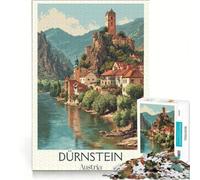 Rompecabezas de 1000 Piezas para Adultos, Dürnstein, Austria, Juguete Educativo, Actividades Divertidas para Hacer en casa, Ideal para cumpleaños y Navidad 38x52cm