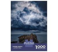Rompecabezas De 1000 Piezas para Adultos Dunnottar Castle Scotland Rompecabezas para Adultos Juguetes Antiestrés Vacaciones En Casa Matar El Tiempo Desafiante De Completar 52x38cm/1000pcs