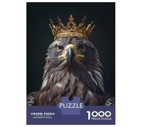 Rompecabezas De 1000 Piezas para Adultos Eagle Bird King Rompecabezas Práctico Juego Decoración del Hogar Cumpleaños Y Navidad 38x26cm/1000pcs