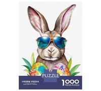 Rompecabezas De 1000 Piezas para Adultos Easter Bunny 10 Mr Cool Rompecabezas Juegos Familiares Regalo De Cumpleaños Cumpleaños Y Navidad 52x38cm/1000pcs