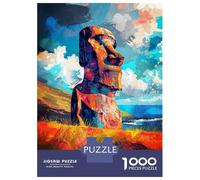 Rompecabezas De 1000 Piezas para Adultos Easter Island Art Rompecabezas para Adultos Juguetes Antiestrés para La Diversión Familiar Regalos De Cumpleaños Y Únicos 70x50cm/1000pcs