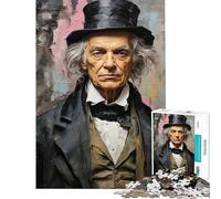 Rompecabezas de 1000 Piezas para Adultos Ebenezer Scrooge Ayuda a ejercitar el Cerebro Actividades Familiares Juegos educativos Apto para Mayores de 14 años (38x26cm)