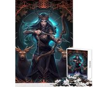 Rompecabezas de 1000 Piezas para Adultos Ecos de la Cacería Salvaje Rompecabezas de 1000 Piezas Juegos educativos Obra de Arte Regalo Actividades Familiares (38x52cm)