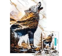 Rompecabezas de 1000 Piezas para Adultos Ecos de la Naturaleza Rompecabezas para Adolescentes Juegos relajantes decoración del hogar Actividades Divertidas en casa (tamaño 50x75cm)