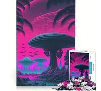 Rompecabezas de 1000 Piezas para Adultos: Ecos de lo Extraterrestre, Juguete Educativo, Divertido y humorístico Que fomenta el Amor Entre Parejas 50x75cm