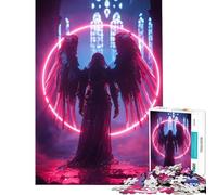 Rompecabezas de 1000 Piezas para Adultos Ecos del Abismo de Neón Ideal para cumpleaños y Navidad Un desafío difícil Juegos educativos para Mayores de 14 años (38x52cm)