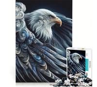 Rompecabezas de 1000 Piezas para Adultos Ecos del Águila, Juego de ingenio, decoración Perfecta, cumpleaños y Navidad 38x52cm