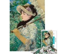 Rompecabezas de 1000 Piezas para Adultos Edouard Manet Mujer Rompecabezas para Adultos Juegos relajantes Divertidos y con Humor para Disfrutar en casa (Tamaño 50x75cm)