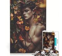 Rompecabezas de 1000 Piezas para Adultos El Abrazo del otoño ︰ Un Momento de Serenidad, decoración de Pared de Juguete, patrón para armar, Regalos para Amigos y Familiares, 38x52cm