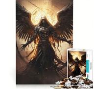 Rompecabezas de 1000 Piezas para Adultos: El ángel de la Muerte, Juego Imposible, desafío difícil, fortalece el Amor Entre Parejas 50x75cm